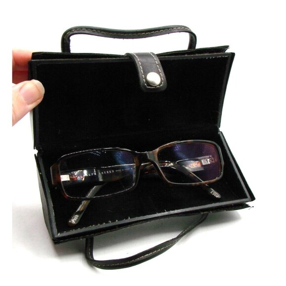 Polo Ralph Lauren Full Rim Eyeglass Frames 55-16-135 Tortoise Shell Brown w/Case - Picture 4 of 12